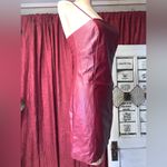 Wild Fable Red faux leather mini dress size XS bodycon sleeveless maroon zipper Photo 6