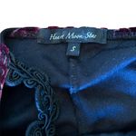 Heart Moon Star Vintage 90s Crushed Velvet Dress Whimsygoth Witchy Womens Small Purple Photo 12