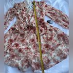 EXPRESS  Pink and Cream Floral Romper Photo 9