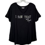 Maurice's  Plus Size I Saw That - Mom xoxo Graphic Short Sleeve V-Neck T-Shirt 0X Photo 0