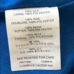 J.Crew  Blue 100% Silk Vintage Scarf Floral Mini Dress Size 4P Photo 10