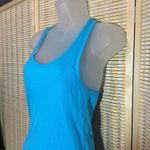 Bella Teal Blue Long Ribbed Racerback Tank Top 100% Cotton XXL Photo 6