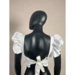 Altar'd State  white crop top with bow tie in the back!Never worn!Size S100%Cotton Photo 2