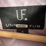 Unreal Fur Fractals Frosted Lilac Purple Cropped Puffer Jacket Size Small Photo 13