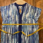 iRelax Nightgown Coverup Blue Printed Size L/XL Short Sleeve Light‎ Dress V Neck Size L Photo 3