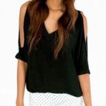 Tobi Black cold shoulder top Photo 0