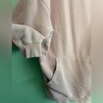 Free People Movement Extra Oversized Front Pocket Boat Neck Pink Sweatshirt Sz M Size M Photo 3