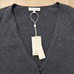 Rebecca Taylor Fine Gauge Merino Ribbed Knit Cropped Cardigan NWT Size XL Photo 4