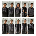 Lululemon ATHLETICA | Vinyasa Scarf Akido Stripe Heathered Dark Chrome Titanium Photo 9