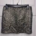 Ba&sh  gold and black metallic Mini Skirt Size 2 EUC! Photo 0