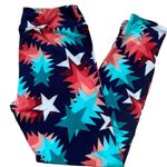 LuLaRoe Colorful Geometric Star Print Womens Leggings One Size By Soft & Stretch Photo 0
