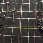 Pendleton  Wool Hooded Full Zipper Top Check black w/ multi color stripes Size S Photo 3