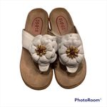 Klogs White Leather Aloha Sandal Size 8 Photo 1