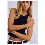 Cendre Oscar Watch in Gold White New in Case Womens Revolve Photo 4