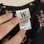 Wrapper Black Sleeveless Floral Striped Print Jumpsuit Pant Photo 5