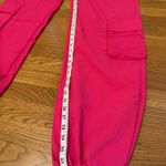 High waist parachute cargo pants in hot pink size M Size M Photo 11