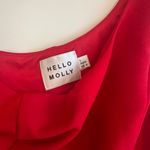 Hello Molly Red One Shoulder Dress Photo 2