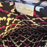 Vera Bradley  Ribbons Pattern Small Crossbody Bag Quilted Cotton Black Pink Gray Photo 4
