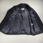 Liz Claiborne Womens Pea Coat 14 Black Wool Double Breasted Outerwear Winter Photo 8