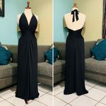 BCBGMAXAZRIA Maxi Open Leg Open Back Black Dress Size XS Photo 1