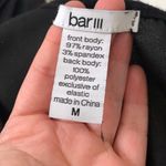 Bar III  Women’s M Black Crew Neck A-Line Blouse Sleeveless Shirt Top Medium Photo 1