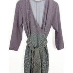 ZARA  Multi Color Polka Dot Wrap Midi Dress Size Small Kidcore Quiet Luxury Photo 8