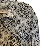 Old Navy Womens Size XXL Tall Multicolor Boho Print Classic Cotton Button Shirt Photo 2