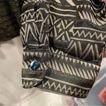 Chico's Fab Chico’s design black gray/silver zig zag silk blouse Photo 4