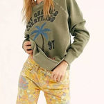 Free People Free‎ People Alani Banana Floral Printed Cutoff Shorts Photo 0