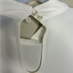 Modcloth  Statement Sleeve Blouse with Keyhole Button Back Size XL 70s Style Photo 7