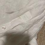 ZARA  linen button up with tie back Photo 3