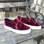 Rebecca Minkoff  velvet burgundy stacey sneakers Photo 1