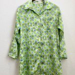 Victoria's Secret  Lime Satin Night LS Shirt XS Photo 4