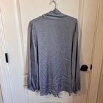 Bar III  Women's Balloon Long Sleeve Blouse Satin Pullover Light Gray Size 3X Photo 3