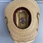 LONE STAR Cowboy Hat Western Ranch Womens Straw 55 Made in Mexico Bling Branded Brown Photo 8