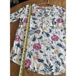 Old Navy  Floral Rose Print Long Sleeve V-Neck Blouse Size M Tall Photo 4