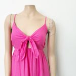 [Tabitha Brown x Target] Pink Red Colorblock Ruffle Hem Maxi Dress Size Medium M Photo 5