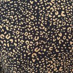 Popsugar  Mock Neck Mini Dress Leopard Animal Print Cuffed Flutter Sleeves Size M Photo 7