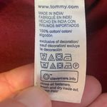 Tommy Hilfiger  Poplin Shirt Dress Large Burgundy NO Belt Photo 4