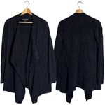 Barefoot Dreams Bamboo Chic Lite Open Front Cardigan Sweater Women's S/M Black Photo 1