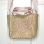 Tommy Hilfiger  Woven Beach Small Crossbody Bag Purse‎ Pink Bear Photo 2