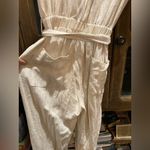 Main Strip  tan linen romper pantsuit Photo 2