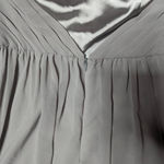 Theia Allison Stone Gray Knee Length Open Back Halter Neck Bridesmaid Dress 12 Photo 2