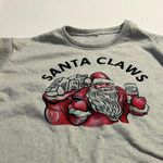 Santa Claws Sweatshirt Size 2XL Party Ugly Sweater Contest Gray Photo 5