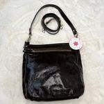 Coach Ashley Dark Brown Patent Leather Shoulder Bag F20462 Photo 1