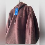 Adidas Women's Originals Premium Essentials Hoodie Dark Brown Pullover Sz Sm NWT Photo 4