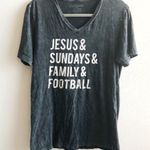 Live Love Gameday Tee V Neck Football Sunday Sz L Size L Photo 1