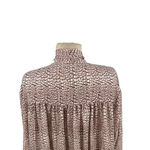 Reiss Kelsie Metallic Tie Neck Top Pink Blouse Size US 6 Photo 8