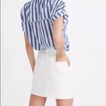 Madewell  white button front denim skirt size 24 Photo 2