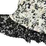 Simply Vera Vera Wang Large Top Abstract Cap Sleeves Stretch Pleated Hem Multi Green Photo 2